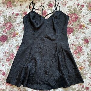 Vintage Victoria’s Secret Gold Label Black Slip Dress